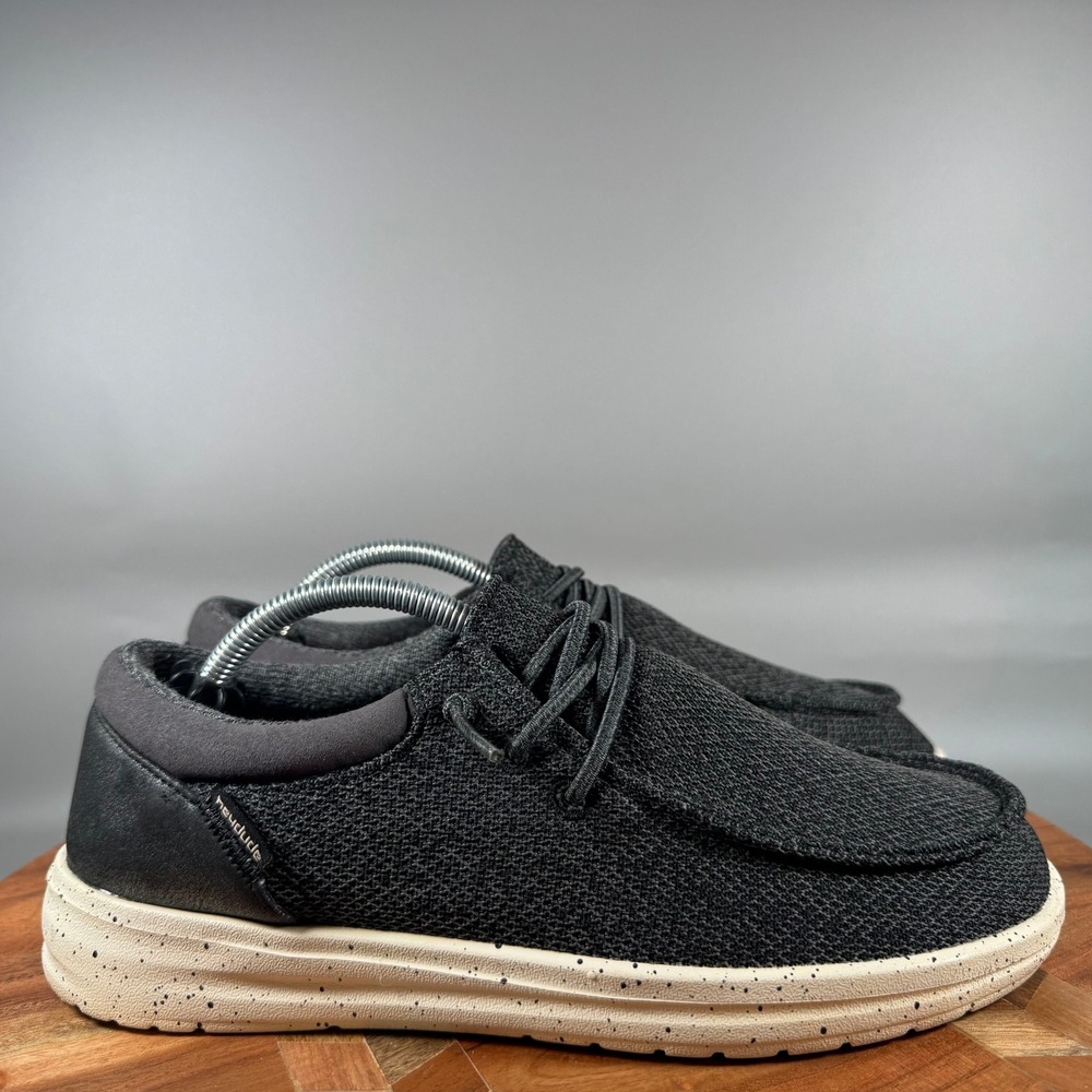 Hey Dude Polly Sox Pearl Black Women Size 7 Slip On Loafers 122044784 Speckled